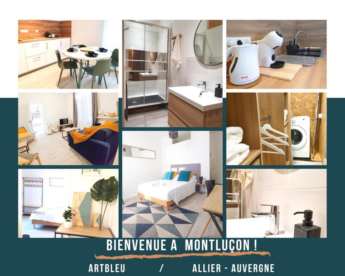 Artbleu -Tout Confort - Ideal Pros - Proche Commerces Montluçon Exteriör bild